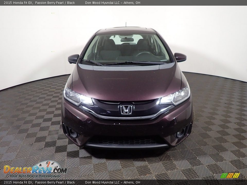 2015 Honda Fit EX Passion Berry Pearl / Black Photo #6