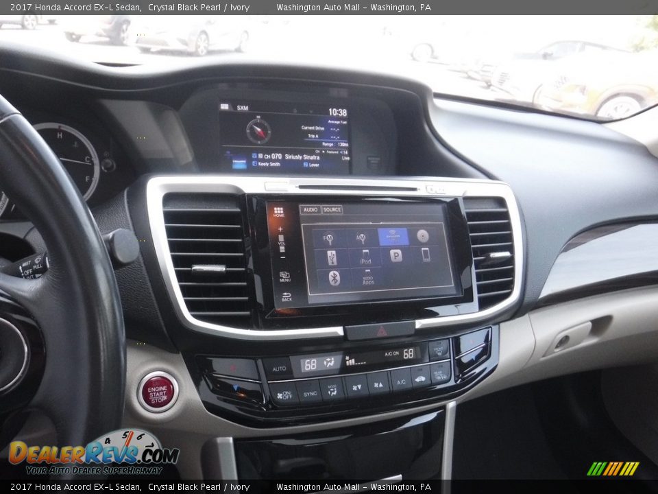 2017 Honda Accord EX-L Sedan Crystal Black Pearl / Ivory Photo #19