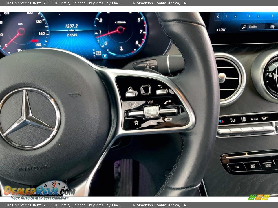 2021 Mercedes-Benz GLC 300 4Matic Selenite Gray Metallic / Black Photo #22