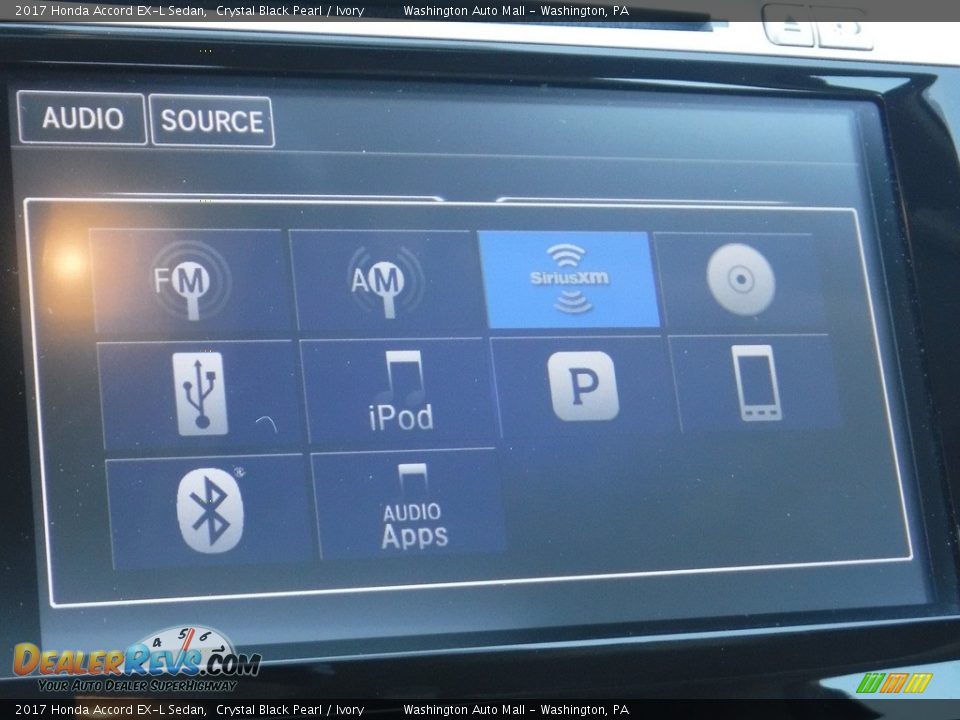 2017 Honda Accord EX-L Sedan Crystal Black Pearl / Ivory Photo #20