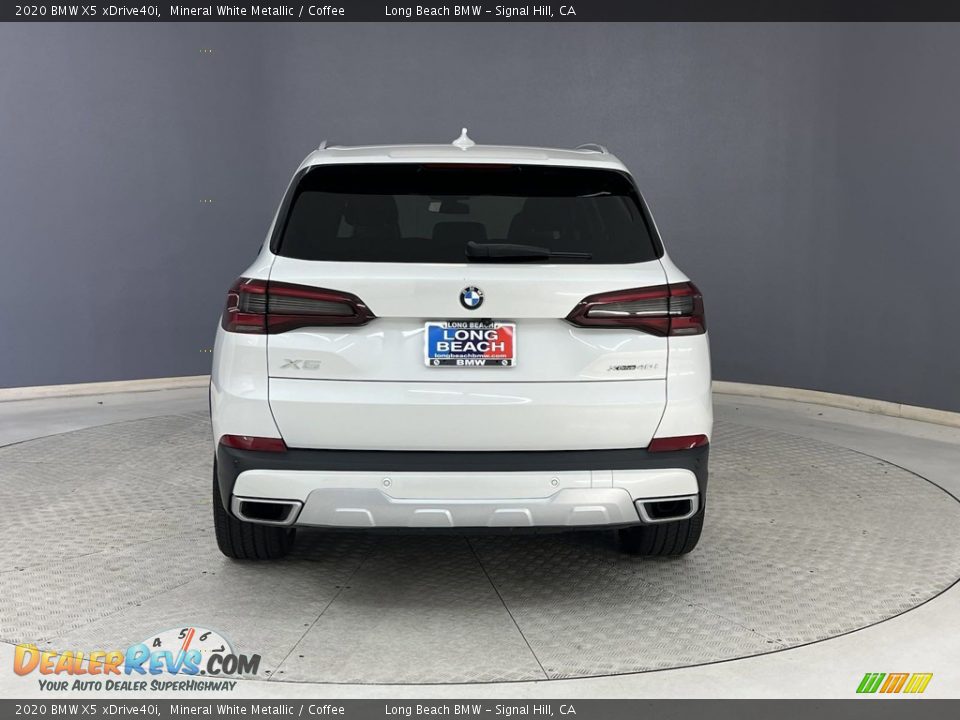 2020 BMW X5 xDrive40i Mineral White Metallic / Coffee Photo #6