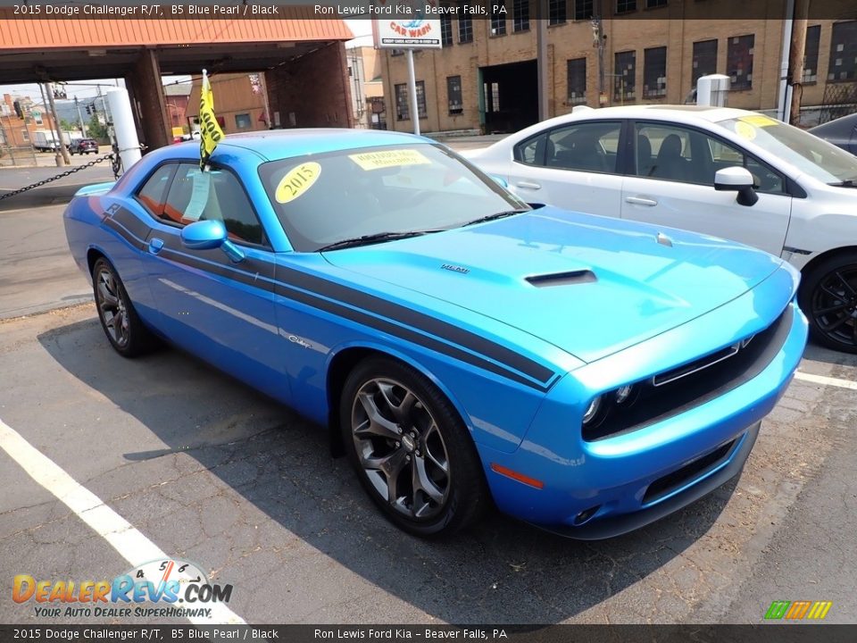2015 Dodge Challenger R/T B5 Blue Pearl / Black Photo #3