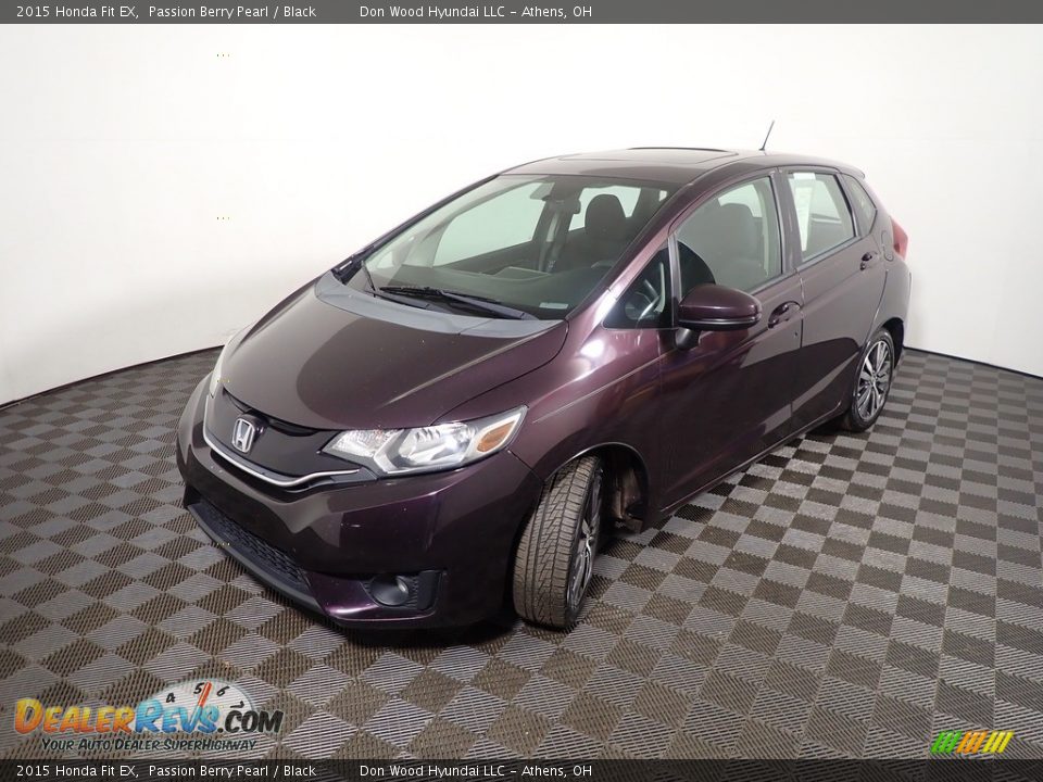 2015 Honda Fit EX Passion Berry Pearl / Black Photo #10