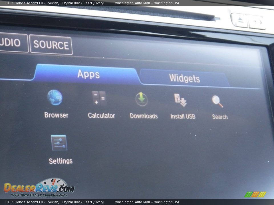 2017 Honda Accord EX-L Sedan Crystal Black Pearl / Ivory Photo #23