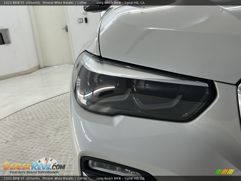 2020 BMW X5 xDrive40i Mineral White Metallic / Coffee Photo #9