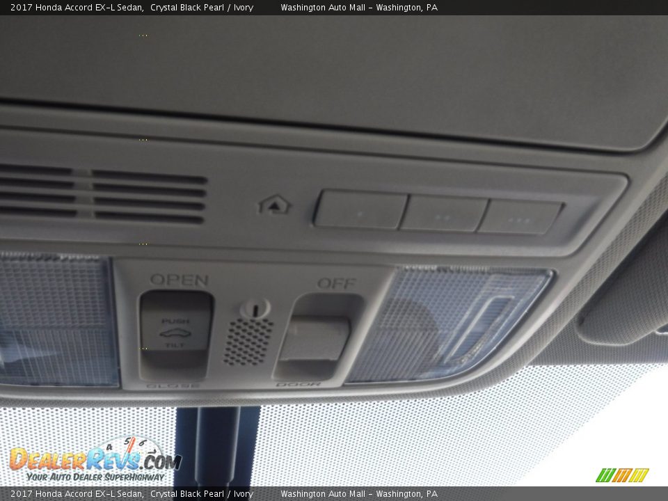 2017 Honda Accord EX-L Sedan Crystal Black Pearl / Ivory Photo #24