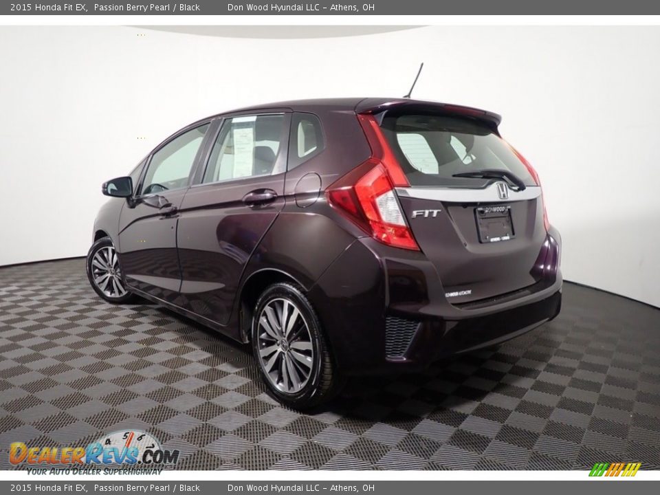 2015 Honda Fit EX Passion Berry Pearl / Black Photo #12