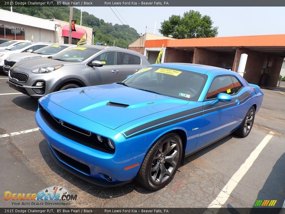 2015 Dodge Challenger R/T B5 Blue Pearl / Black Photo #6