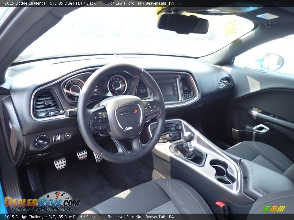 2015 Dodge Challenger R/T B5 Blue Pearl / Black Photo #12