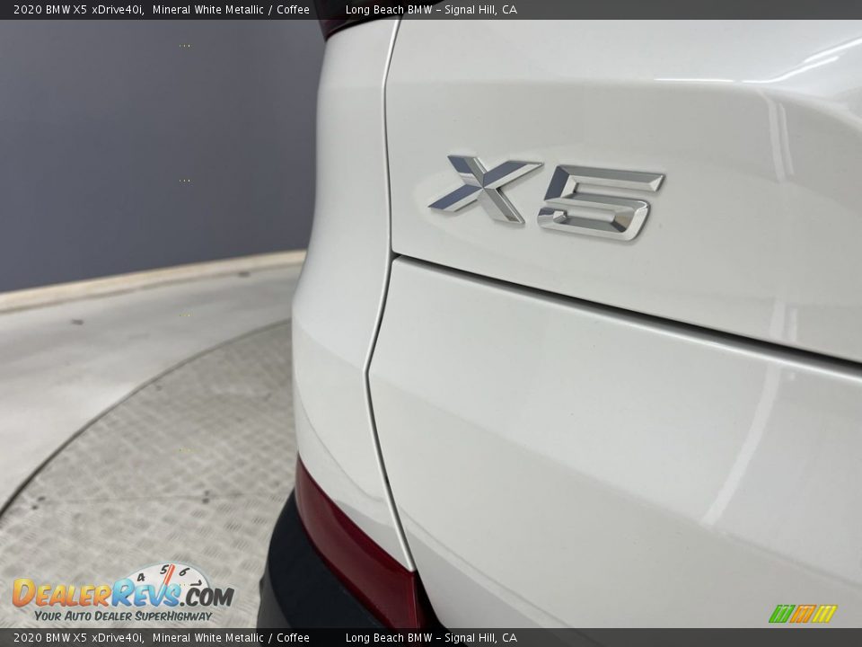 2020 BMW X5 xDrive40i Mineral White Metallic / Coffee Photo #17