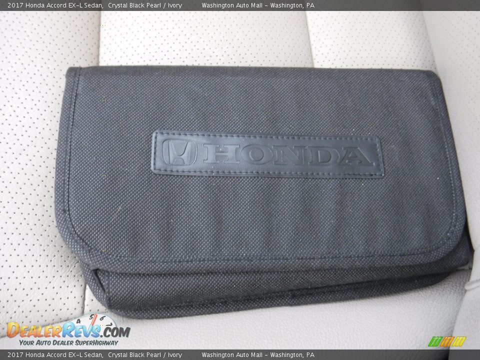 2017 Honda Accord EX-L Sedan Crystal Black Pearl / Ivory Photo #33