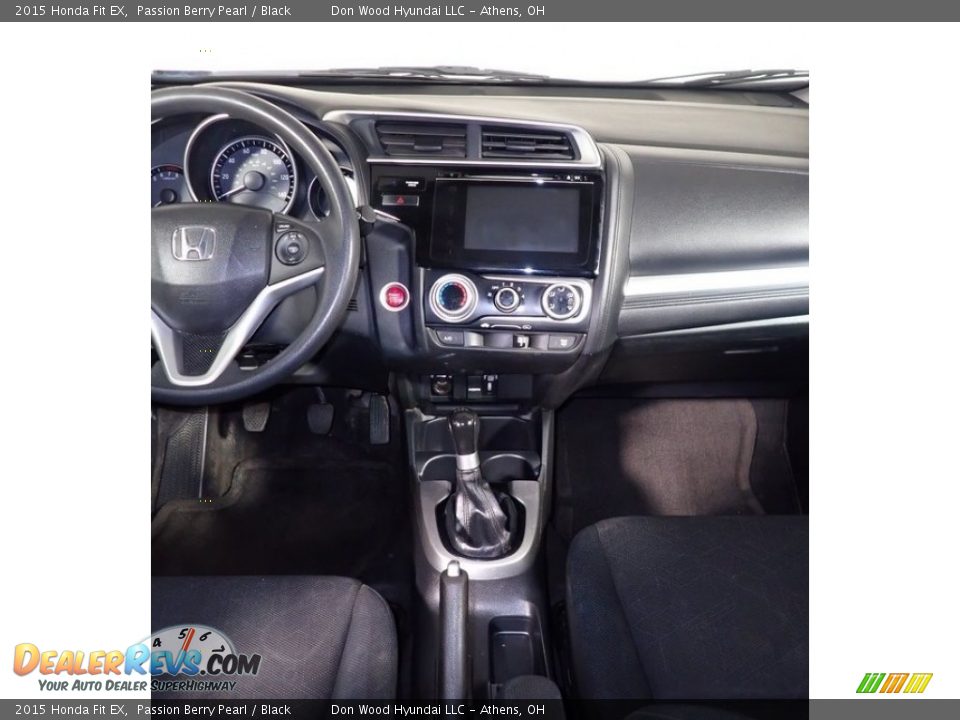 2015 Honda Fit EX Passion Berry Pearl / Black Photo #24