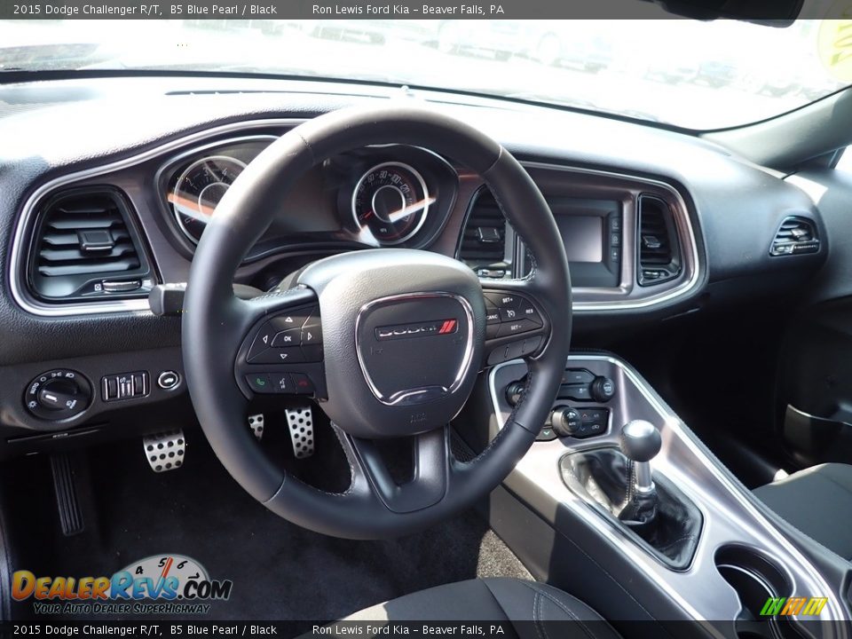 2015 Dodge Challenger R/T B5 Blue Pearl / Black Photo #16