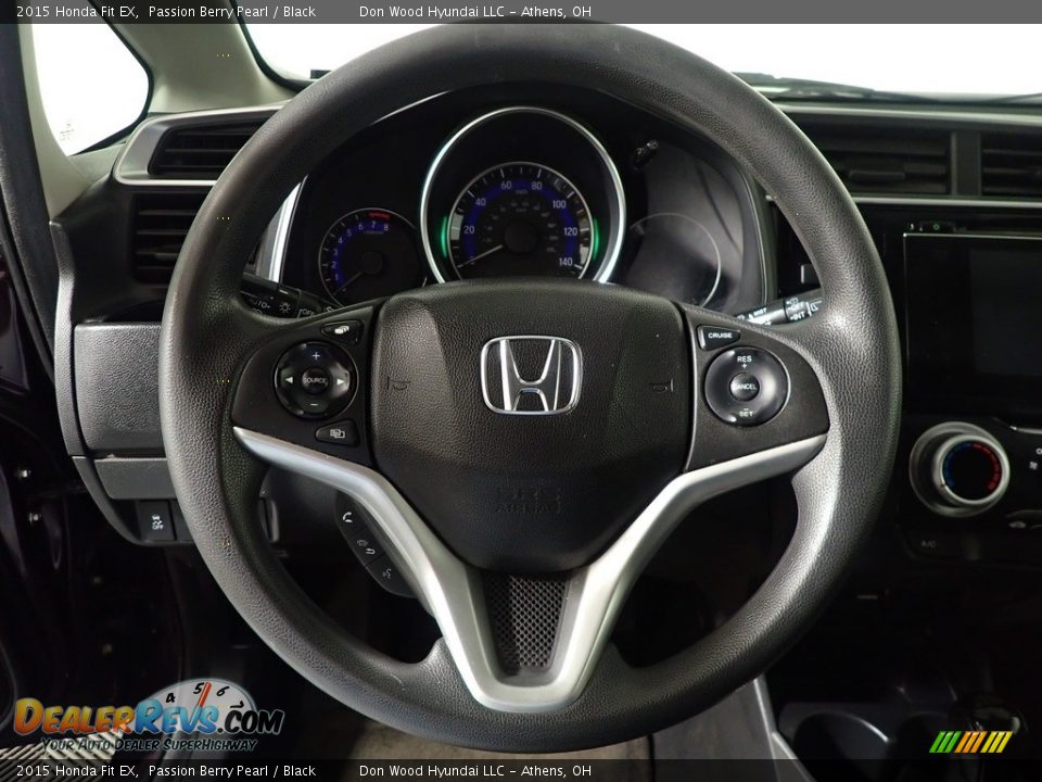 2015 Honda Fit EX Passion Berry Pearl / Black Photo #26