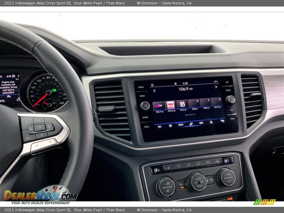 Controls of 2021 Volkswagen Atlas Cross Sport SE Photo #5