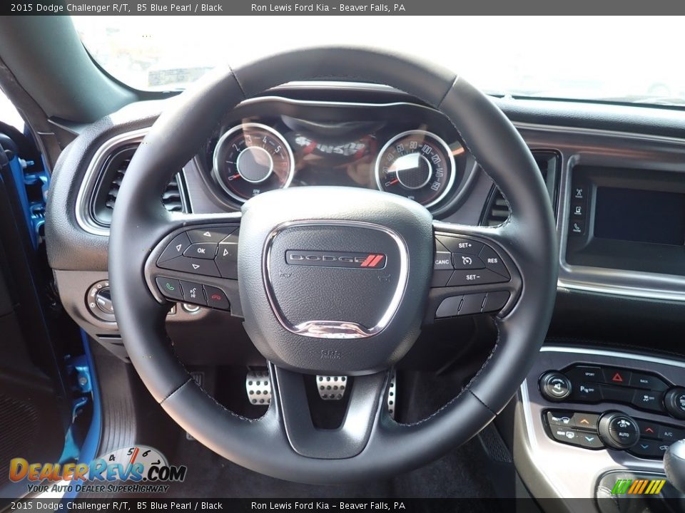 2015 Dodge Challenger R/T B5 Blue Pearl / Black Photo #19