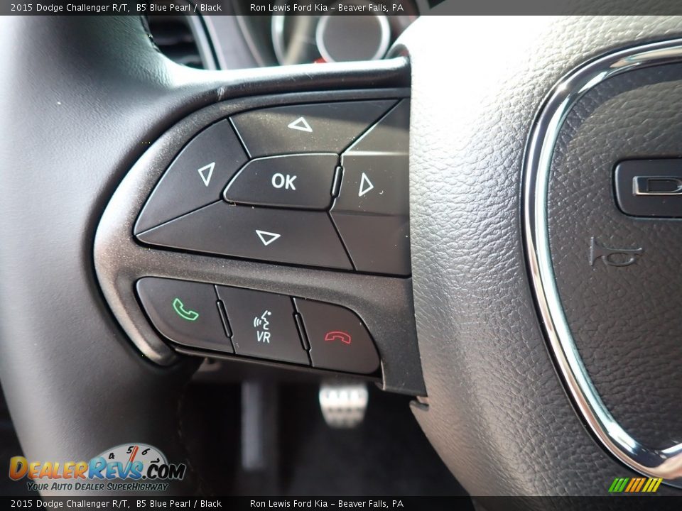 2015 Dodge Challenger R/T B5 Blue Pearl / Black Photo #20