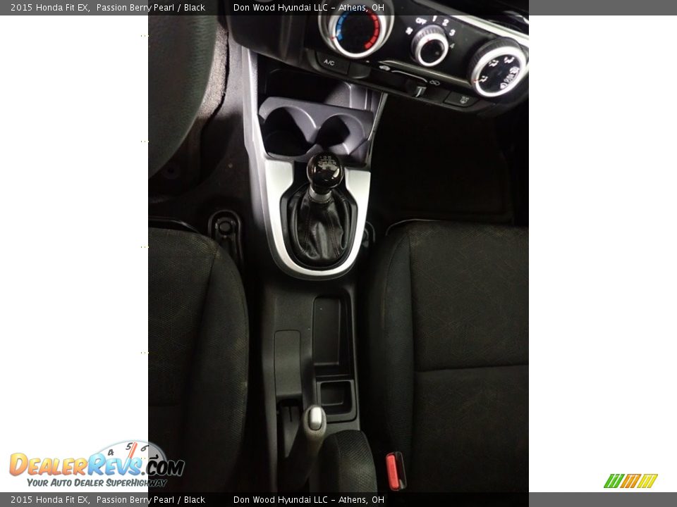 2015 Honda Fit EX Passion Berry Pearl / Black Photo #31