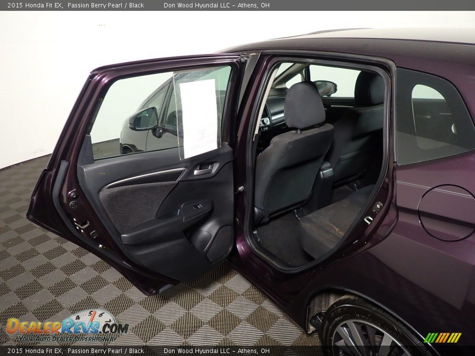 2015 Honda Fit EX Passion Berry Pearl / Black Photo #32