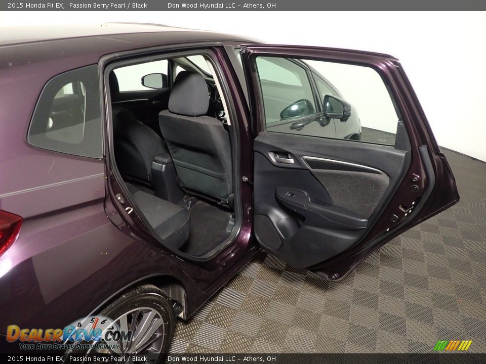 2015 Honda Fit EX Passion Berry Pearl / Black Photo #34