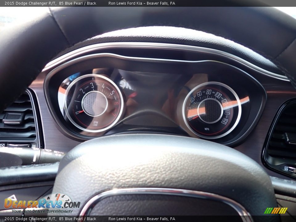 2015 Dodge Challenger R/T B5 Blue Pearl / Black Photo #23