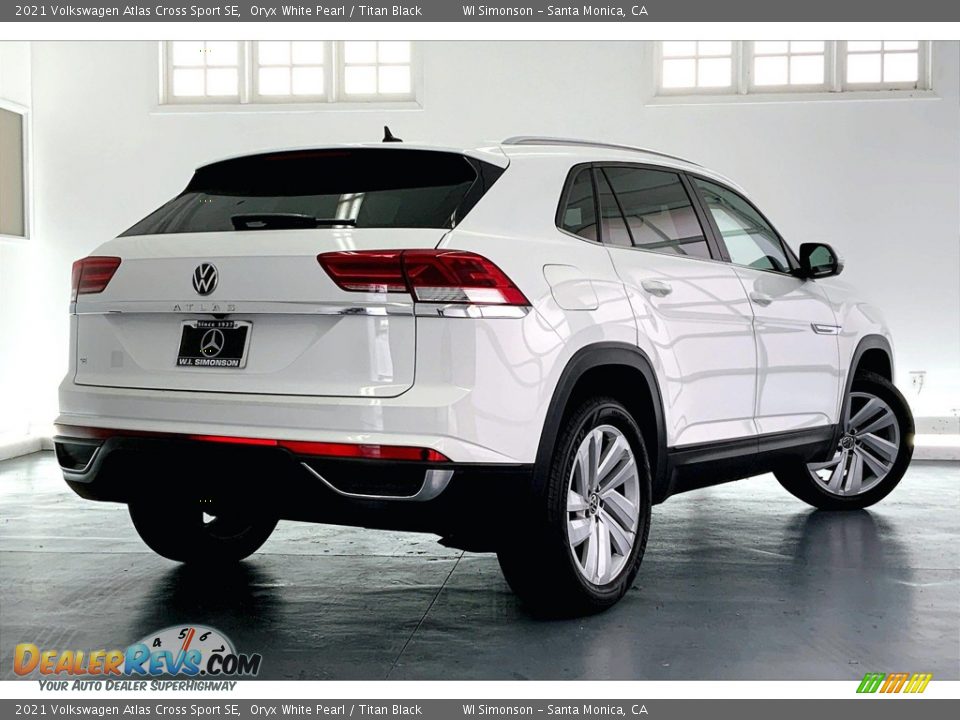 2021 Volkswagen Atlas Cross Sport SE Oryx White Pearl / Titan Black Photo #13