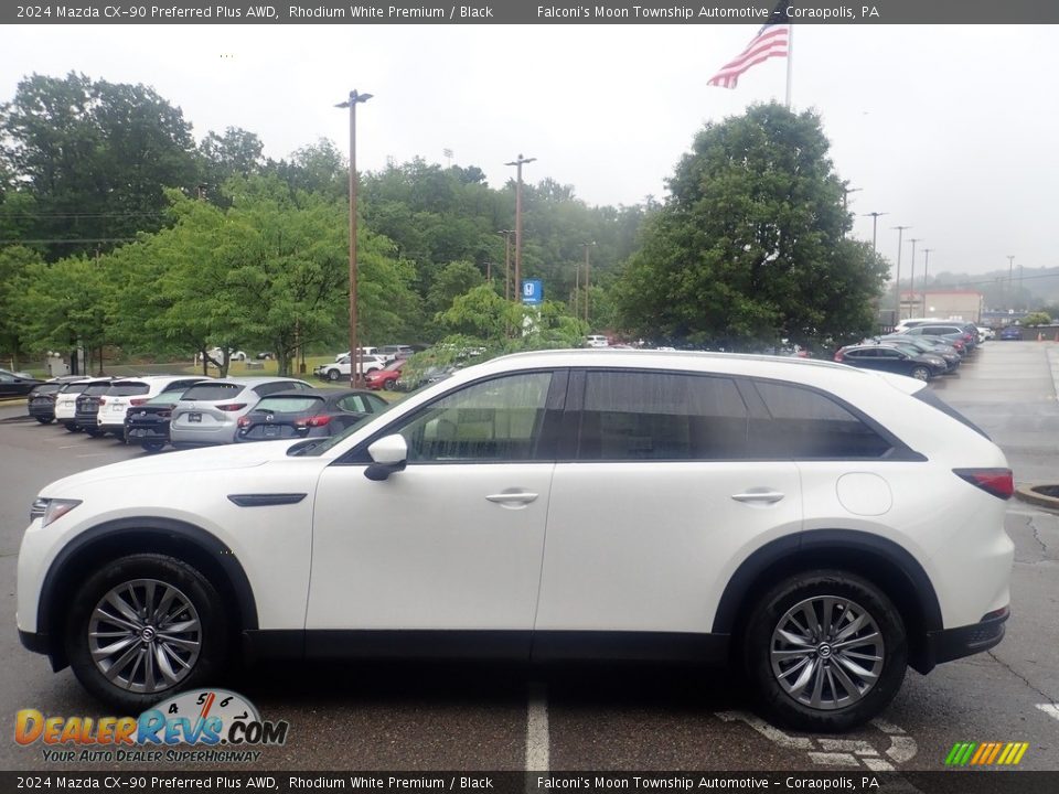 2024 Mazda CX-90 Preferred Plus AWD Rhodium White Premium / Black Photo #6