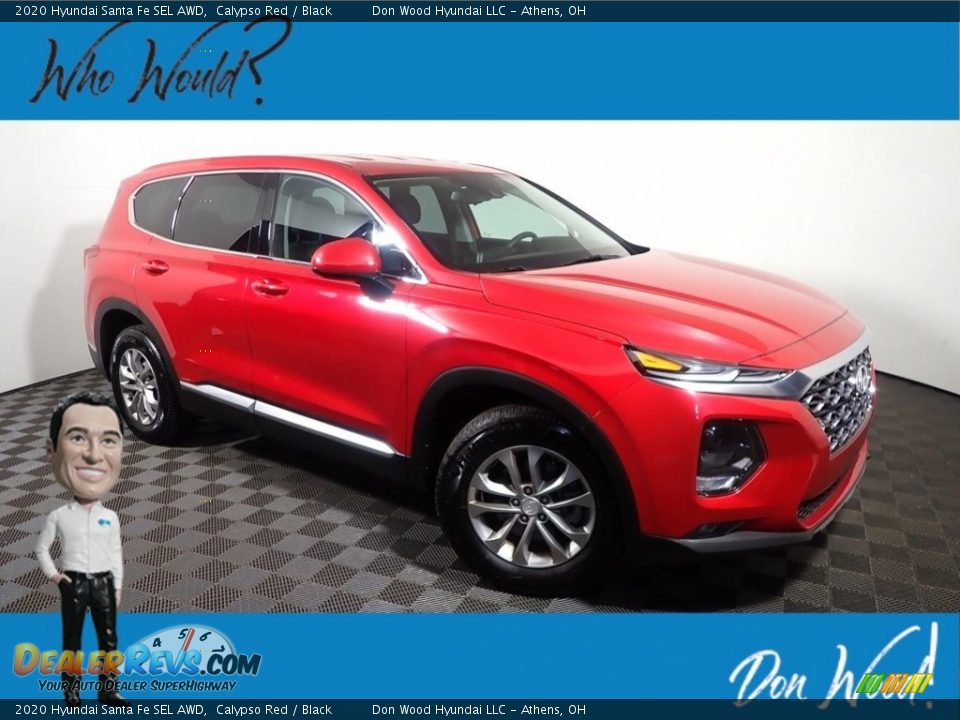 2020 Hyundai Santa Fe SEL AWD Calypso Red / Black Photo #1