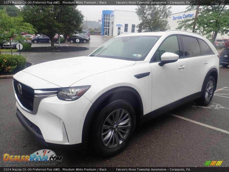 2024 Mazda CX-90 Preferred Plus AWD Rhodium White Premium / Black Photo #7