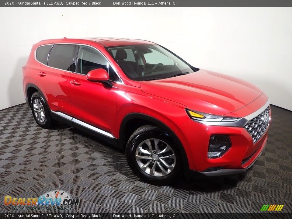 2020 Hyundai Santa Fe SEL AWD Calypso Red / Black Photo #3