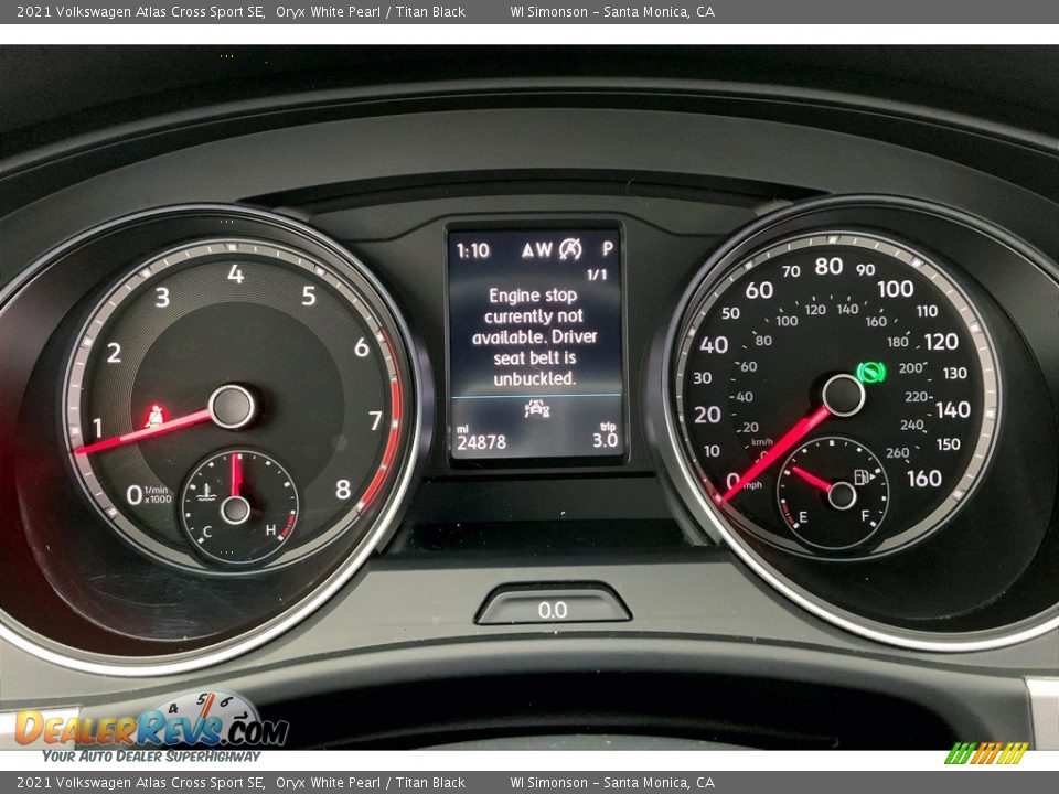 2021 Volkswagen Atlas Cross Sport SE Gauges Photo #23