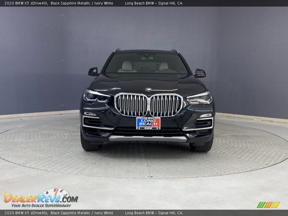 2020 BMW X5 sDrive40i Black Sapphire Metallic / Ivory White Photo #2