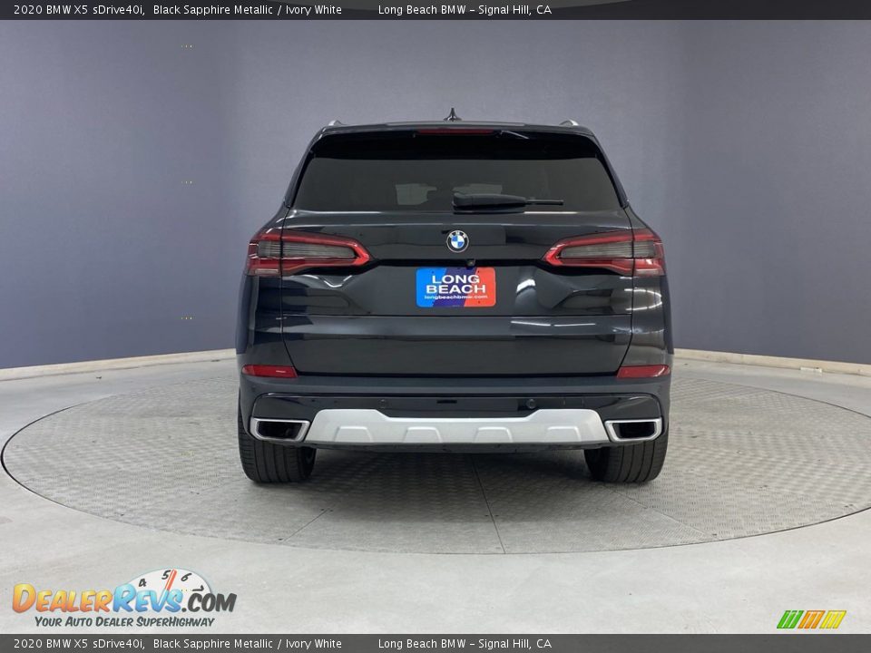 2020 BMW X5 sDrive40i Black Sapphire Metallic / Ivory White Photo #4