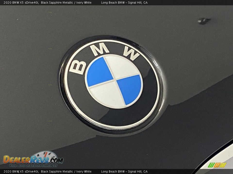2020 BMW X5 sDrive40i Black Sapphire Metallic / Ivory White Photo #7