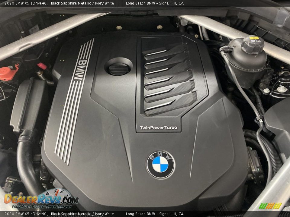 2020 BMW X5 sDrive40i Black Sapphire Metallic / Ivory White Photo #10