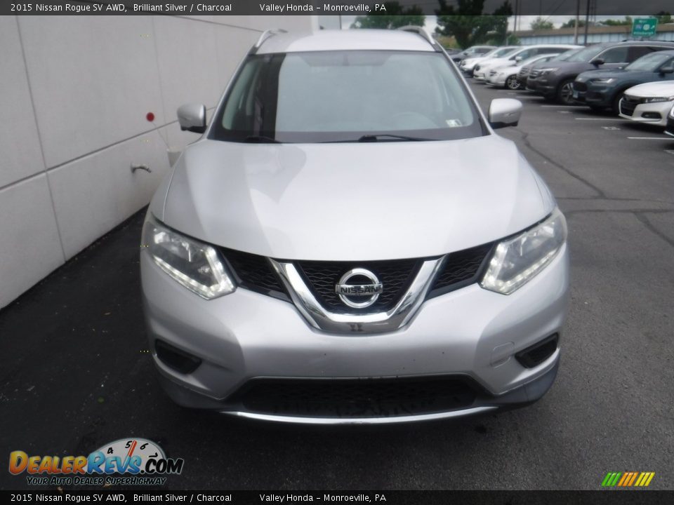 2015 Nissan Rogue SV AWD Brilliant Silver / Charcoal Photo #4
