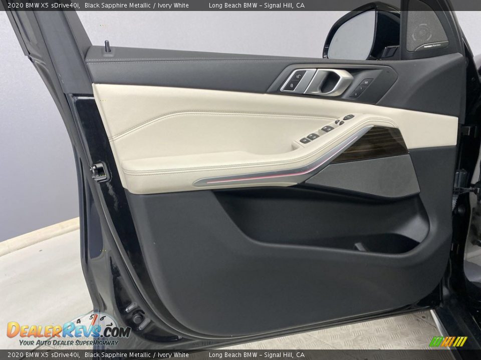 2020 BMW X5 sDrive40i Black Sapphire Metallic / Ivory White Photo #11