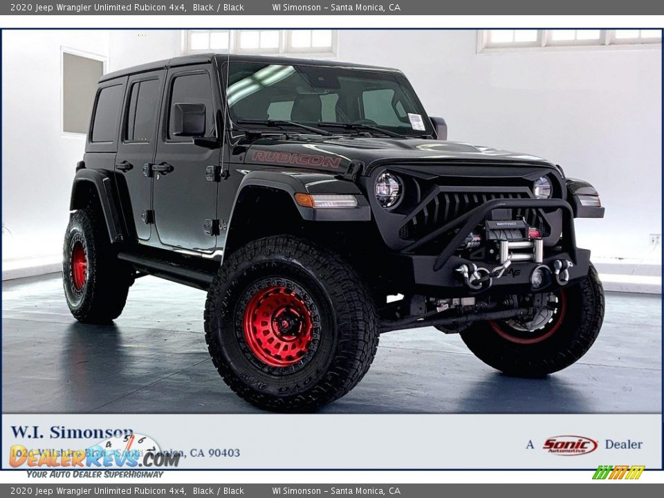2020 Jeep Wrangler Unlimited Rubicon 4x4 Black / Black Photo #1