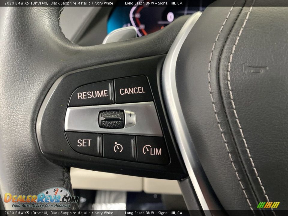 2020 BMW X5 sDrive40i Black Sapphire Metallic / Ivory White Photo #17