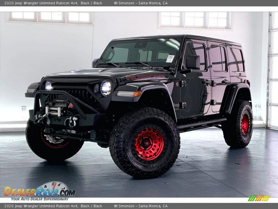 2020 Jeep Wrangler Unlimited Rubicon 4x4 Black / Black Photo #12