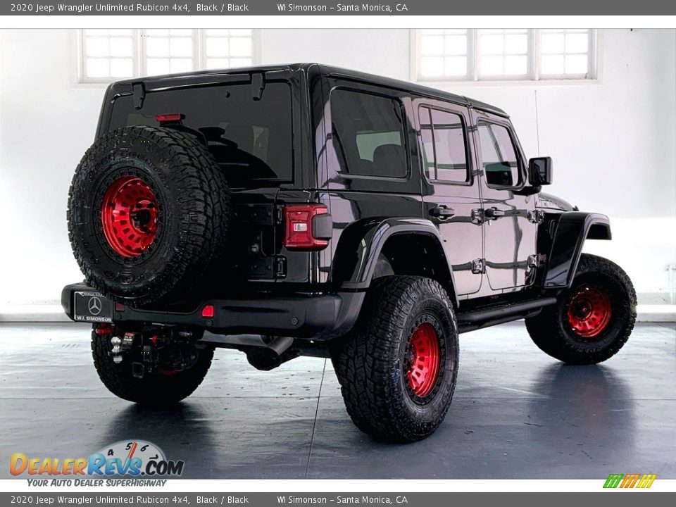 2020 Jeep Wrangler Unlimited Rubicon 4x4 Black / Black Photo #13