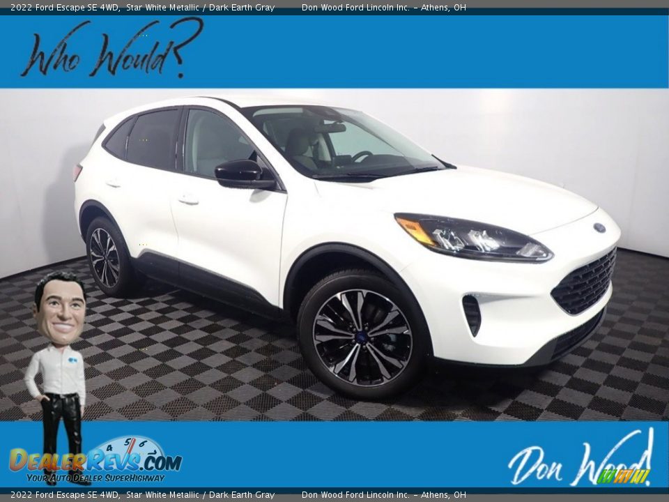 2022 Ford Escape SE 4WD Star White Metallic / Dark Earth Gray Photo #1