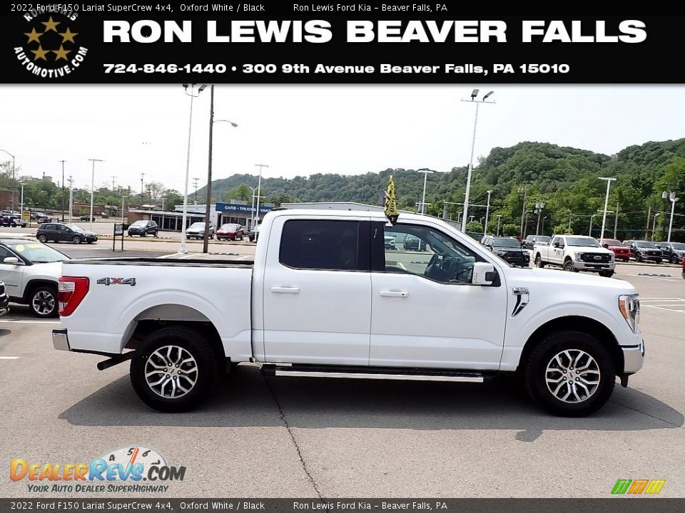2022 Ford F150 Lariat SuperCrew 4x4 Oxford White / Black Photo #1