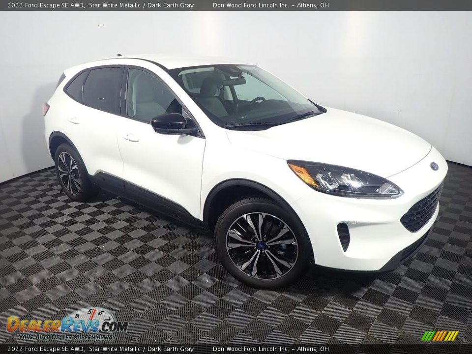 2022 Ford Escape SE 4WD Star White Metallic / Dark Earth Gray Photo #3