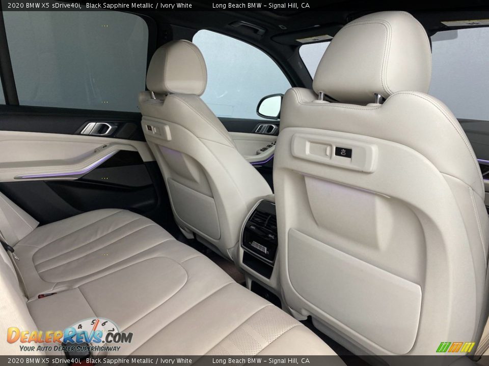 2020 BMW X5 sDrive40i Black Sapphire Metallic / Ivory White Photo #34