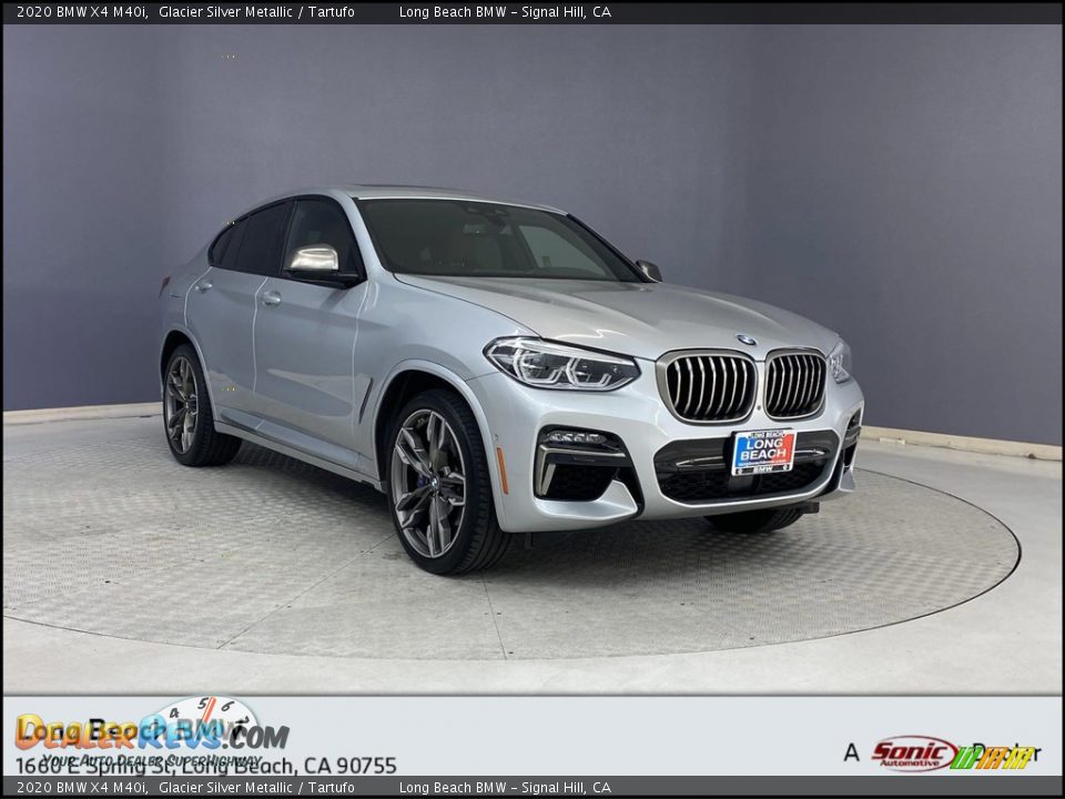 2020 BMW X4 M40i Glacier Silver Metallic / Tartufo Photo #1