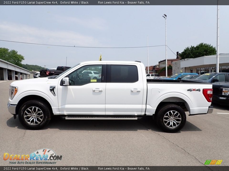 Oxford White 2022 Ford F150 Lariat SuperCrew 4x4 Photo #5