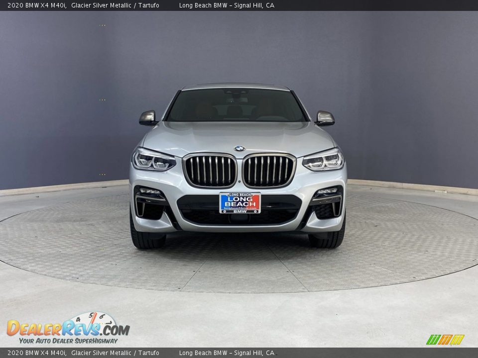2020 BMW X4 M40i Glacier Silver Metallic / Tartufo Photo #2