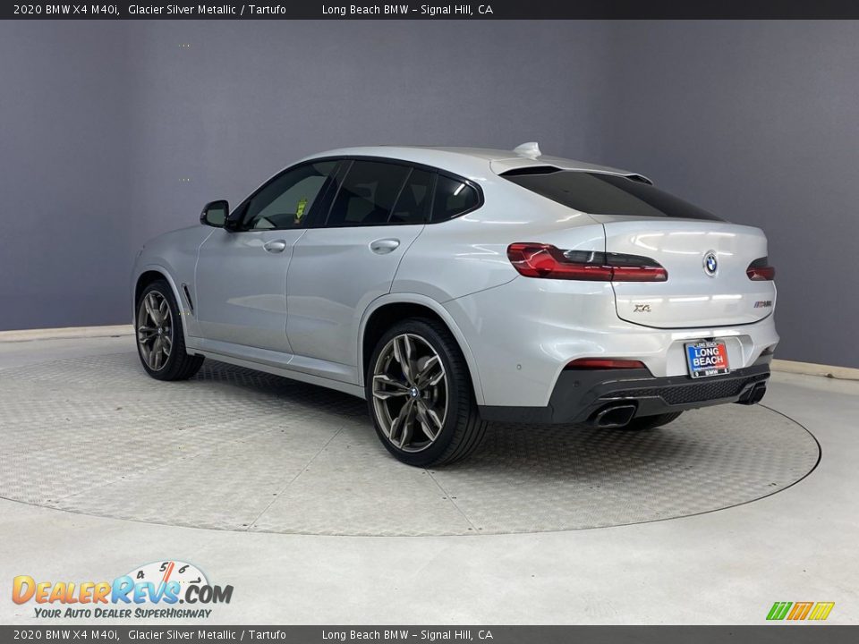 2020 BMW X4 M40i Glacier Silver Metallic / Tartufo Photo #3