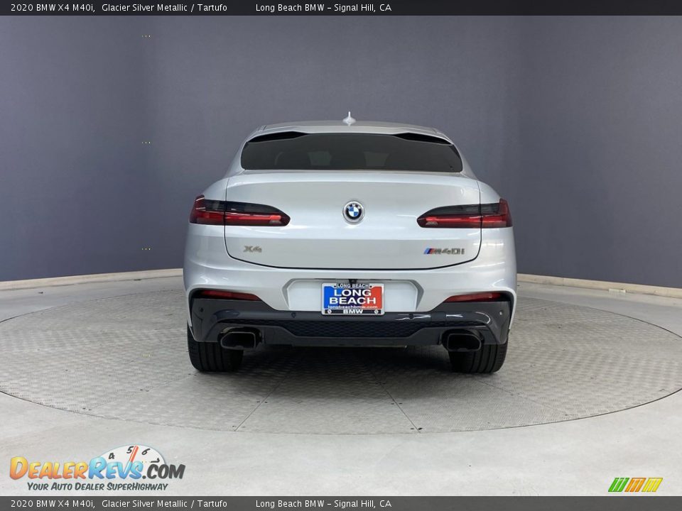 2020 BMW X4 M40i Glacier Silver Metallic / Tartufo Photo #4